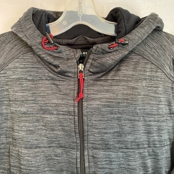 BC Clothing Expedition Heathered Grey Mountain Hooded Jacket Mens LG - Picture 3 of 15